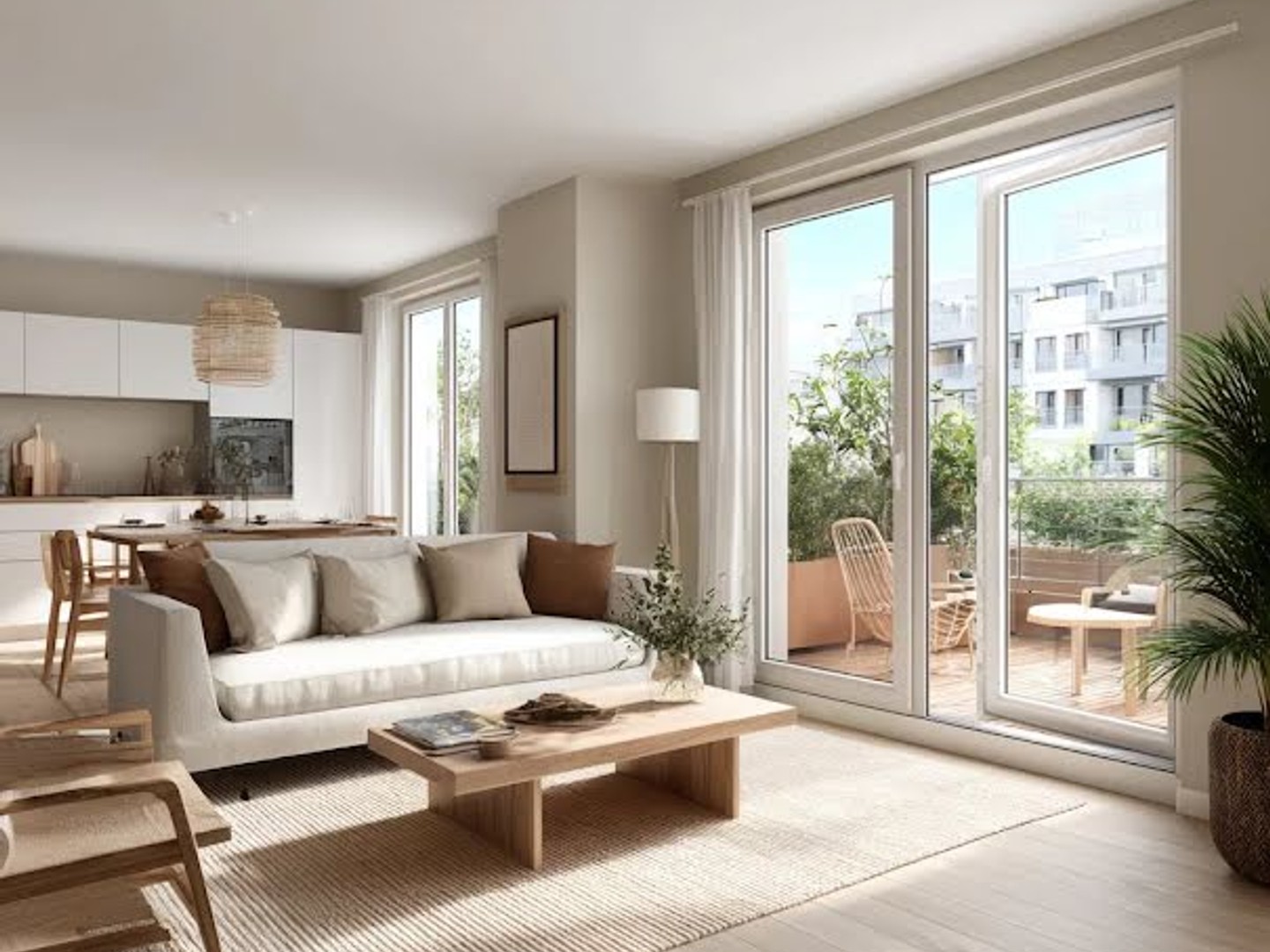 Studio 3 pièces 30 m²
