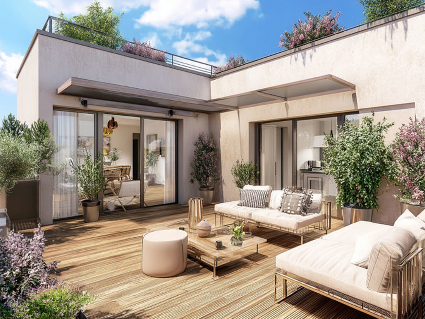 Paris 20e Duplex 4 pièces avec grande terrasse Calme absolu