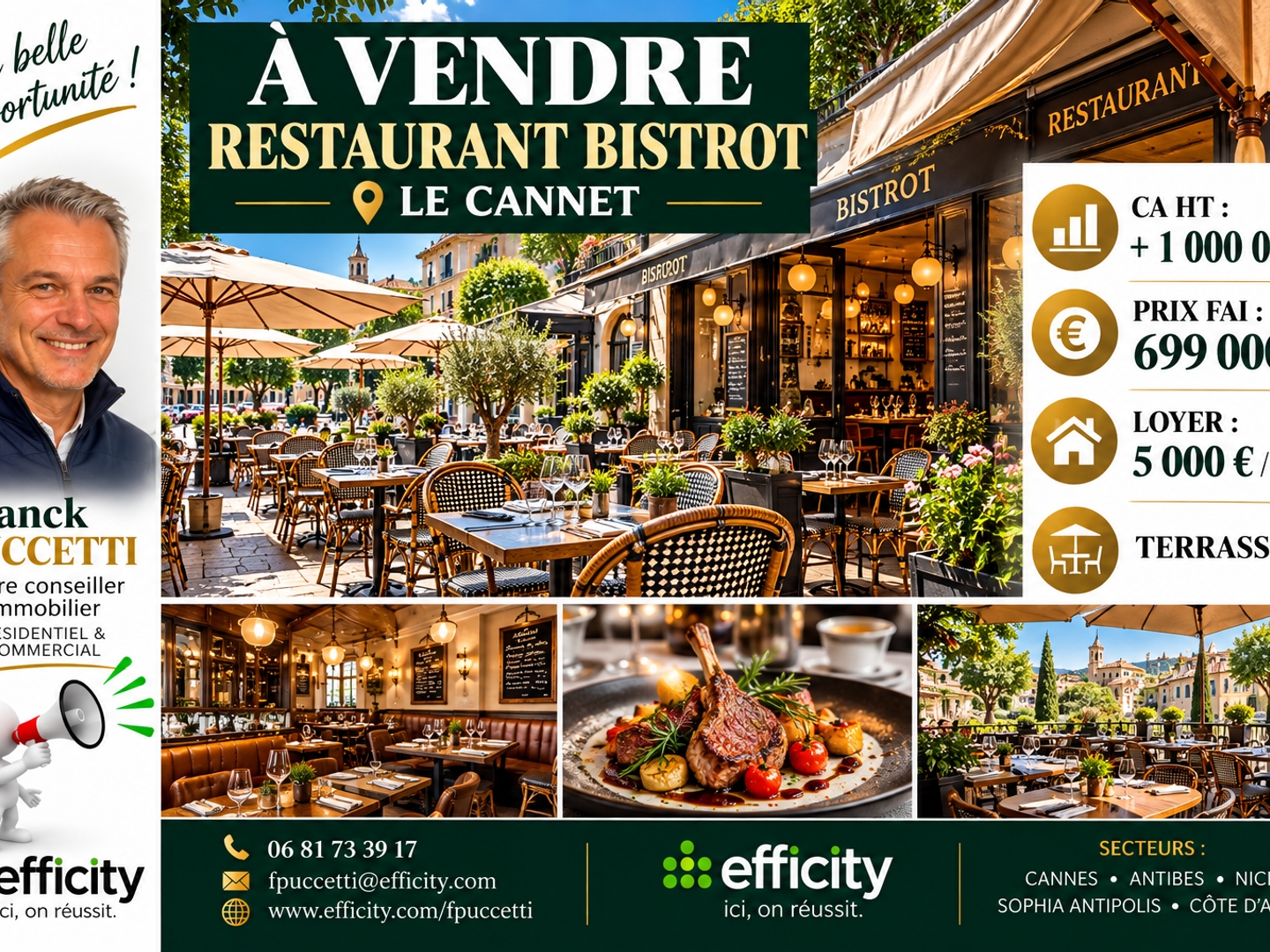 Fonds de commerce 180 m²
