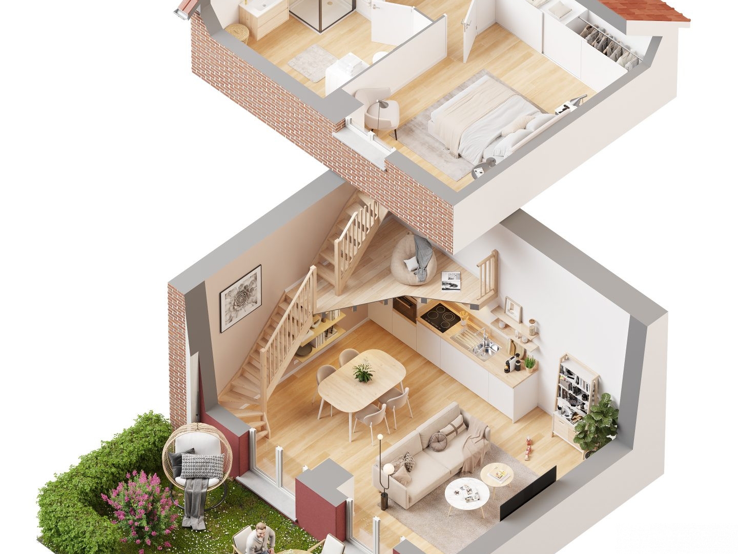 Appartement à vendre - 2 pièces - 53m2 - Le Houlme (76770)