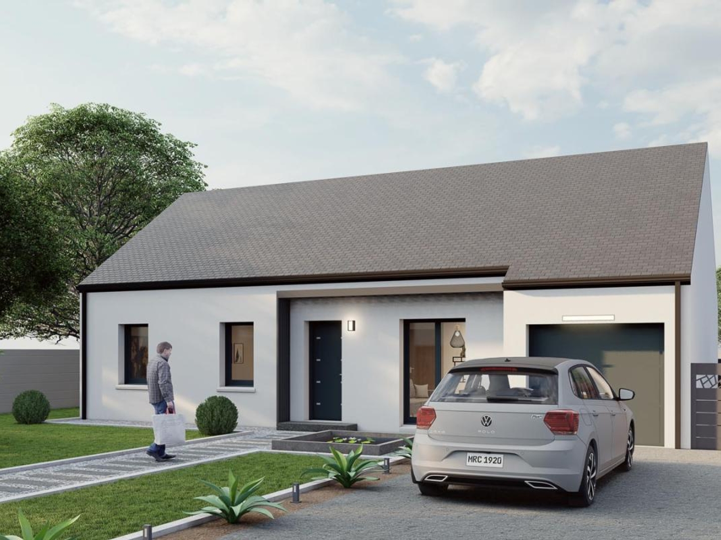 Terrain + maison 90 m²