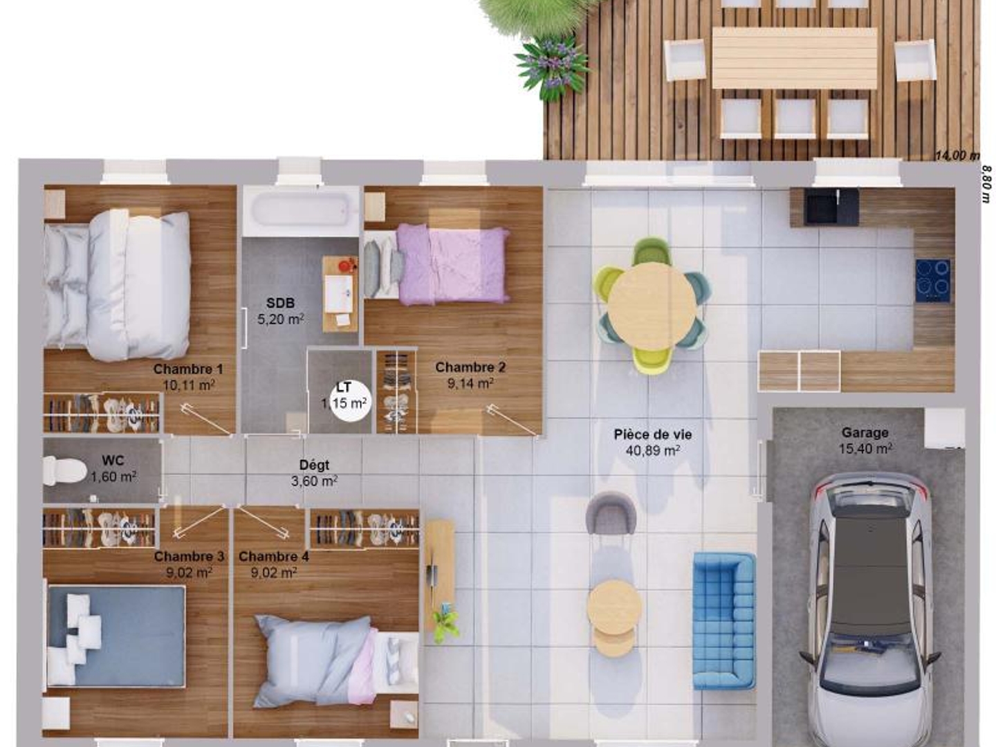Maison à vendre - 90m2 - Cinq-Mars-La-Pile (37130)