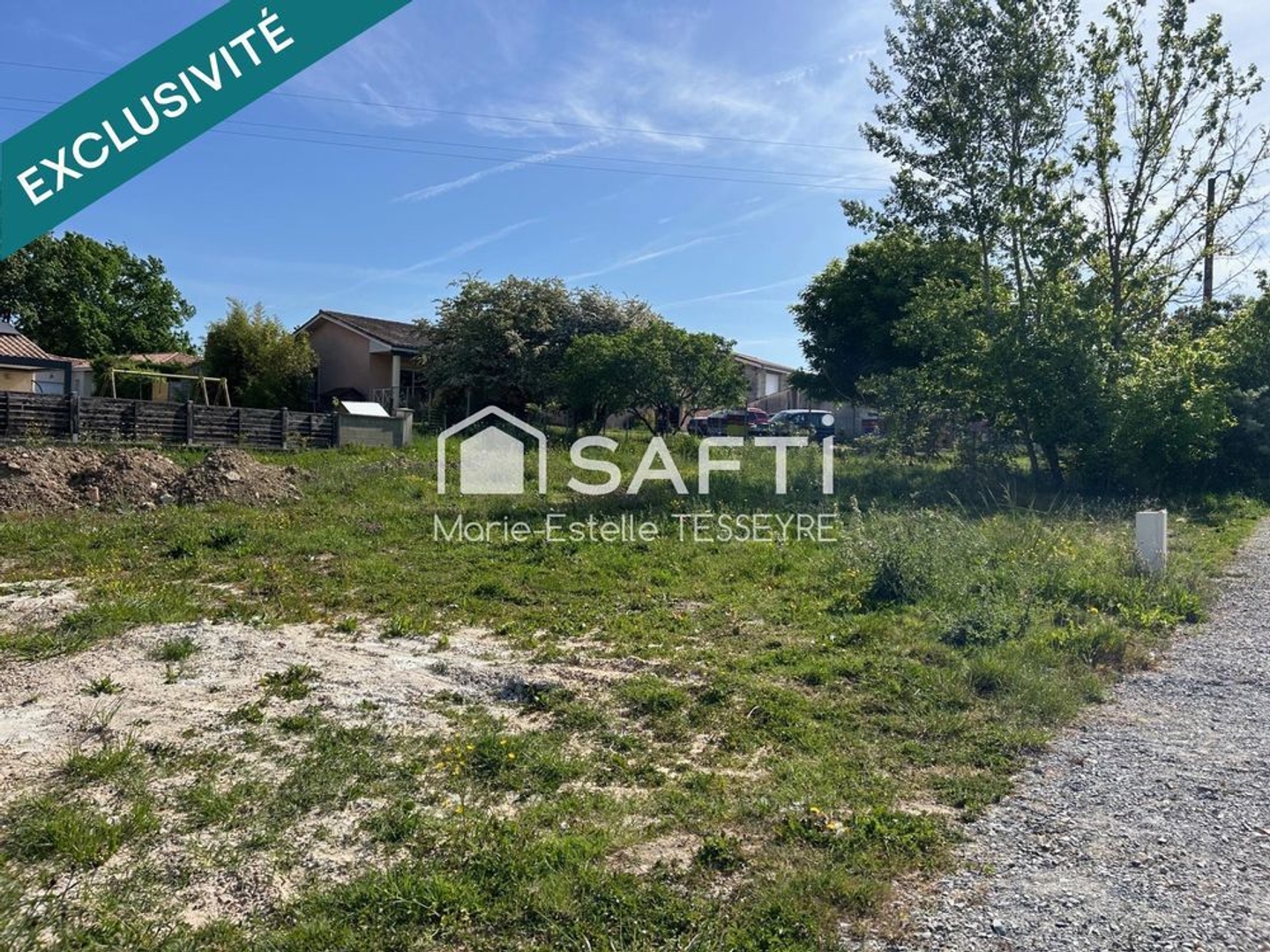 ? Terrain à bâtir viabilisé  600 m²  Cadre bucolique proche Bordeaux