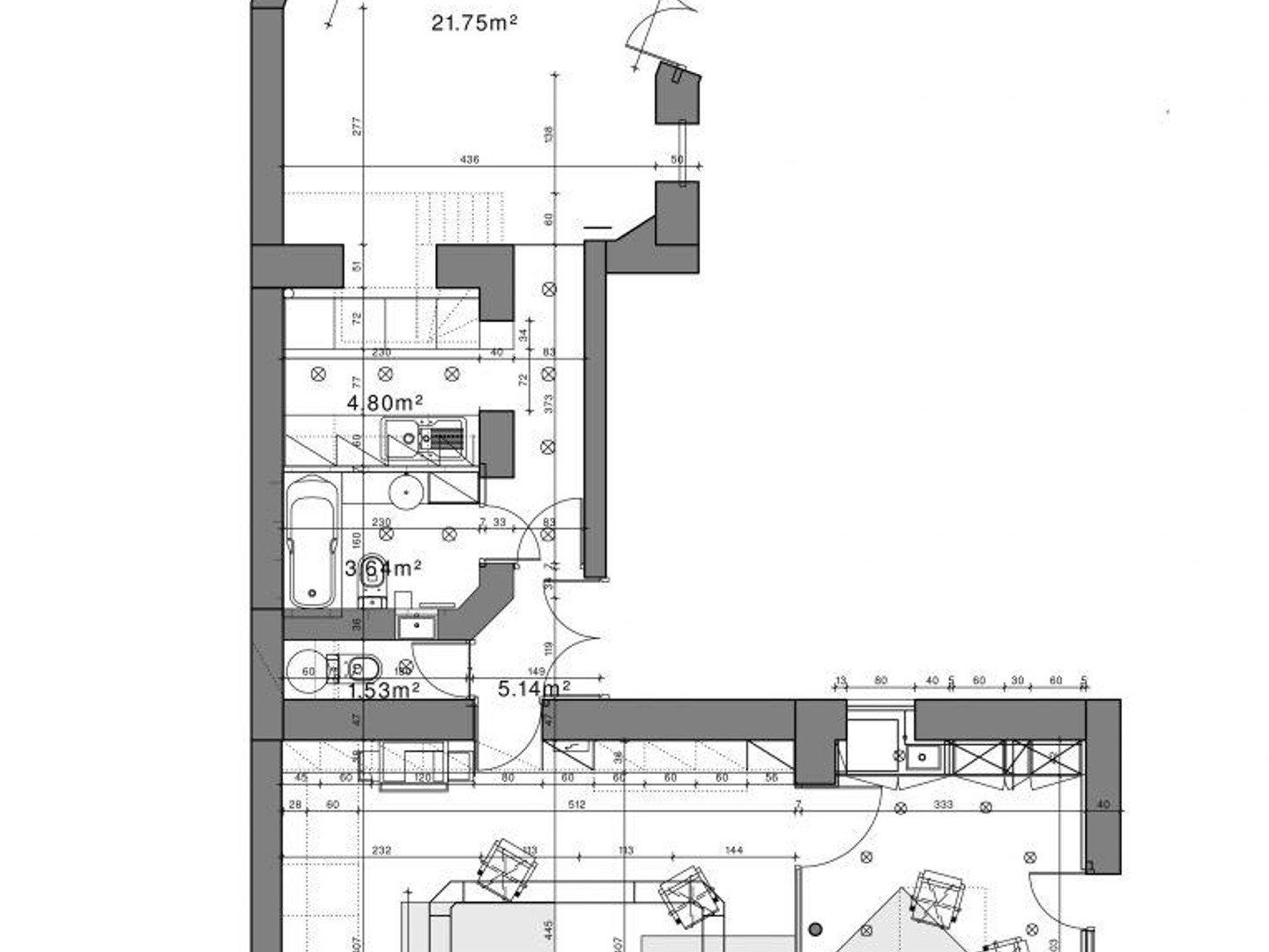 Immeuble commercial 2 pièces 86 m²