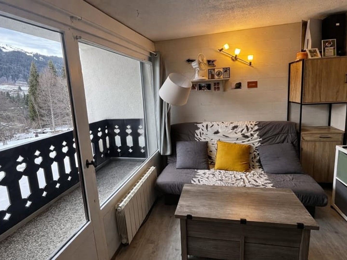 Studio cabine Garage, lac, pistes, navette