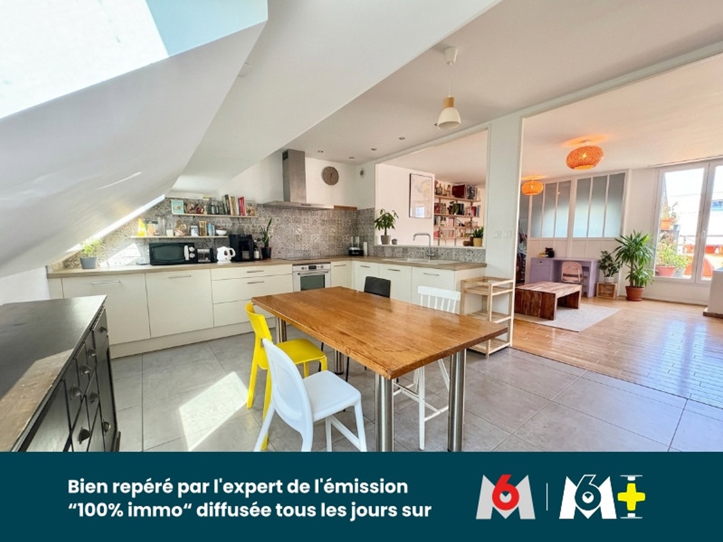 Appartement 3 pièces avec balcon et garage - 2 chambres + 1 bureau – Dernier étage – Île de Nantes