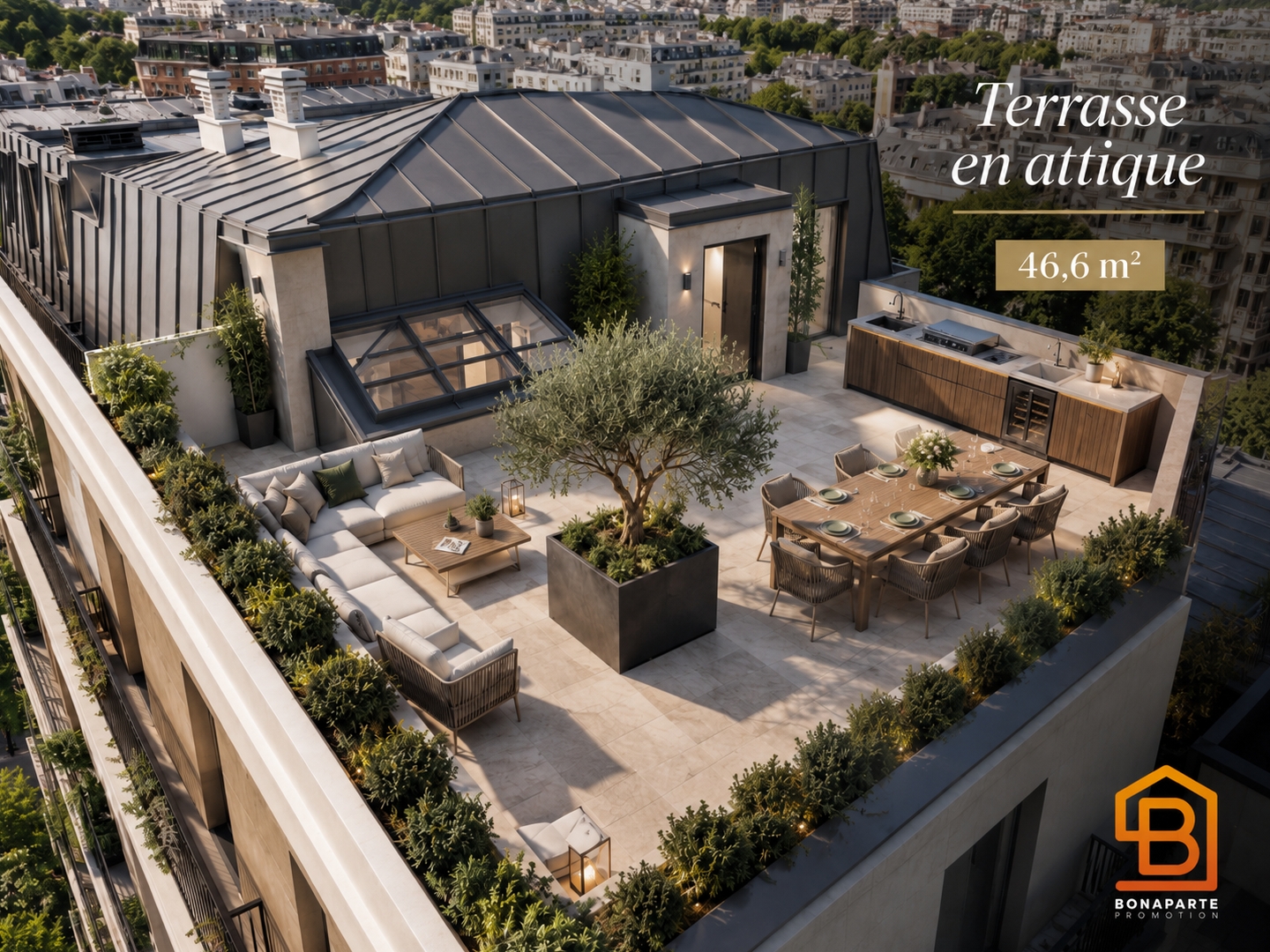 achat appartement neuf 4 pièces 137m² Boulogne billancourt 92100 dernier etage terrasse de 85m²