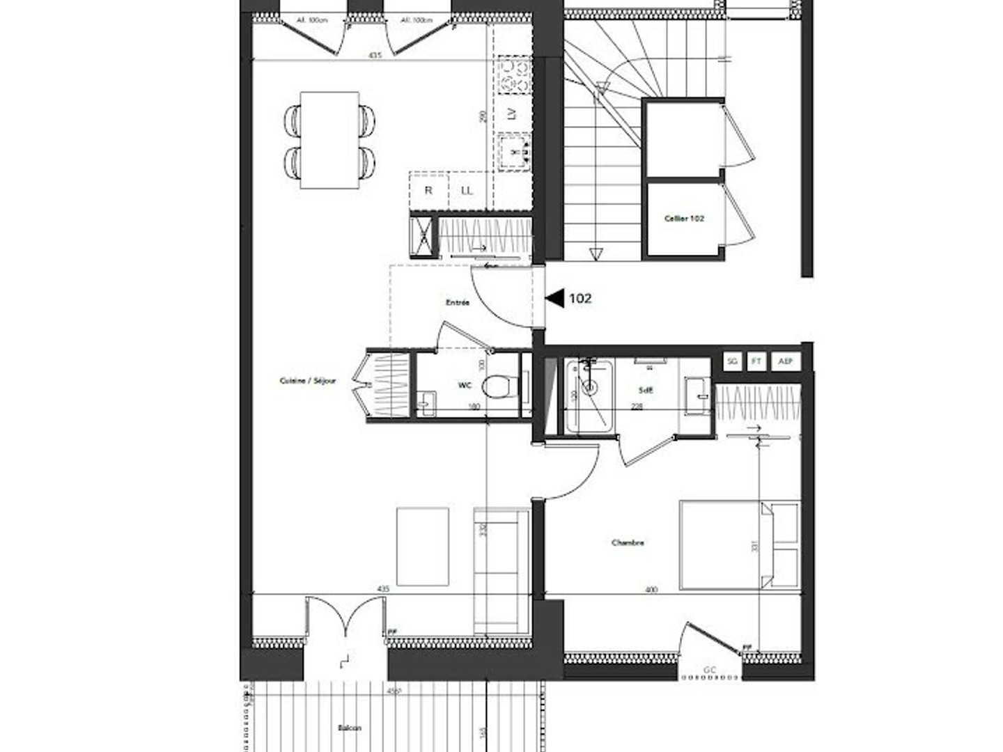 Appartement à vendre - 2 pièces - 57m2 - Annecy (74940)