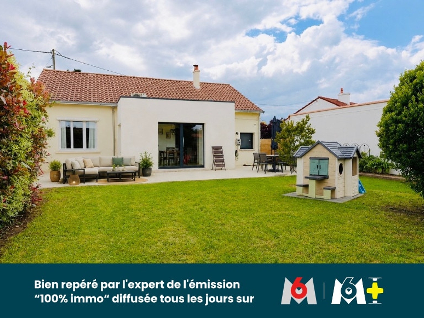 MAISON - 3 CHAMBRES - UN BUREAU - JARDIN