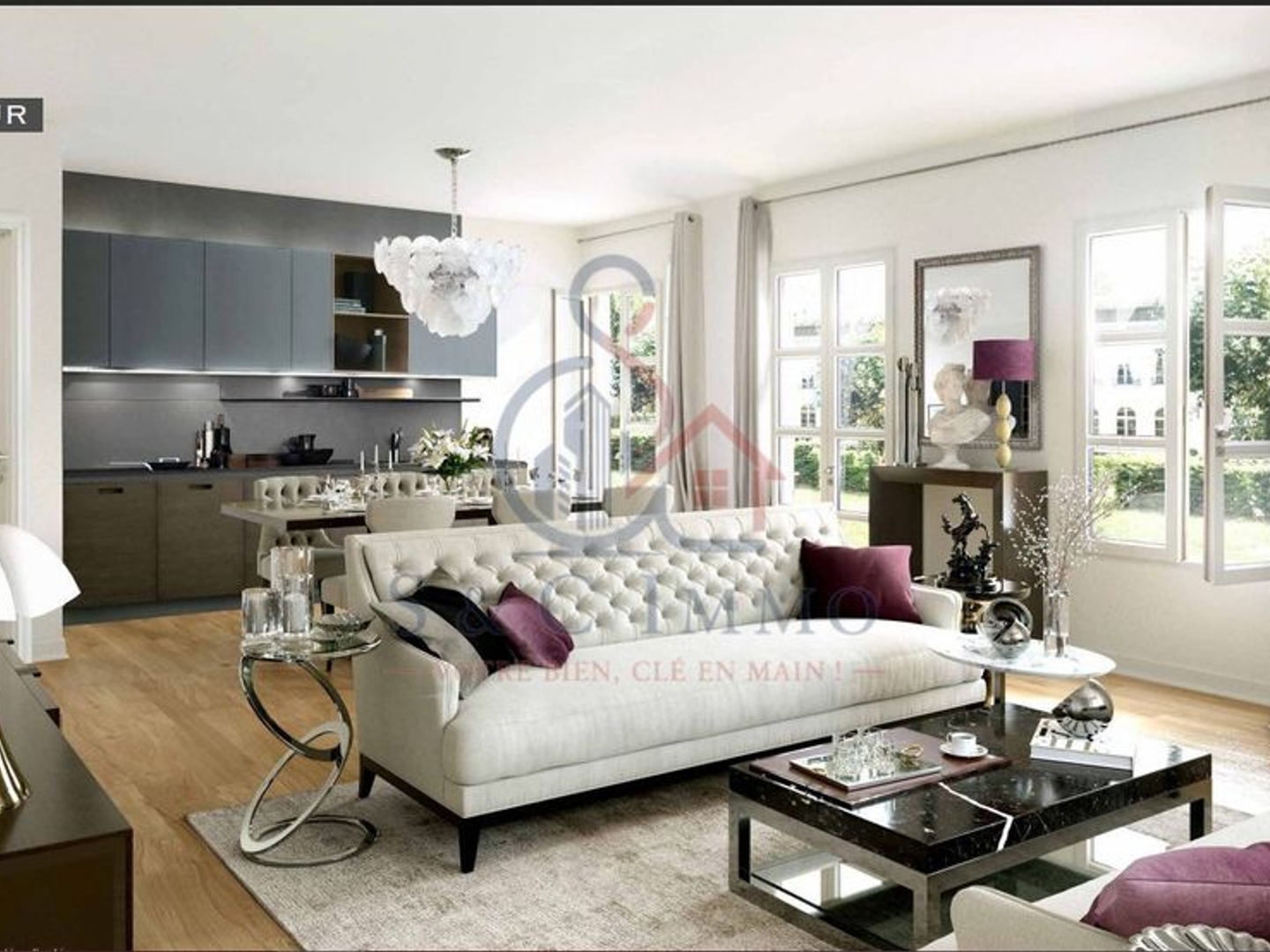 Appartement à vendre - 4 pièces - 84m2 - Chessy (77700)
