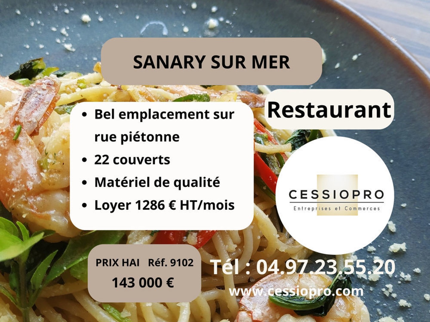 Restaurant connu pour sa cuisine traditionnelle de qualité en plein coeur de Sanary sur mer