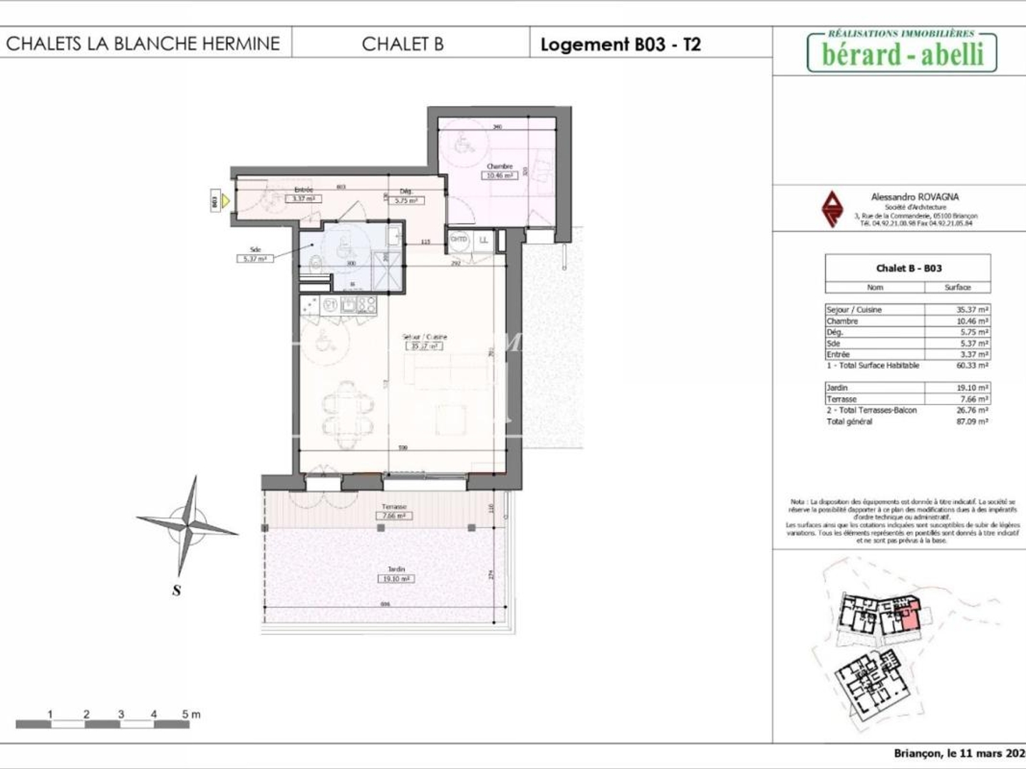 Appartement à vendre - 2 pièces - 60m2 - La Salle-Les-Alpes (05240)