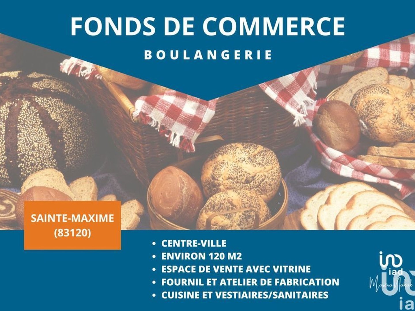Vente Boulangerie 120 m²