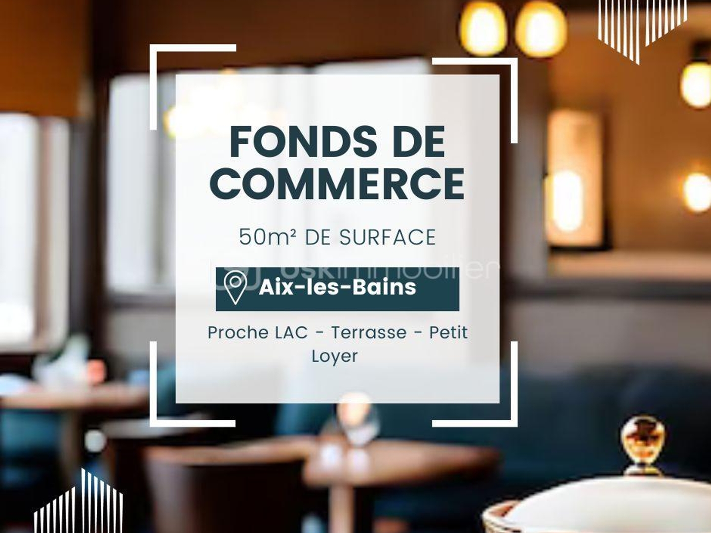 À vendre Restaurant avec terrasse à Aix-les-Bains, à deux pas du lac du Bourget