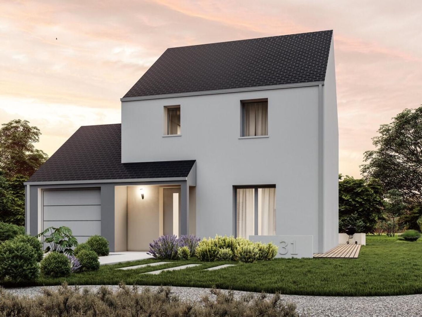 Terrain + maison 84 m²