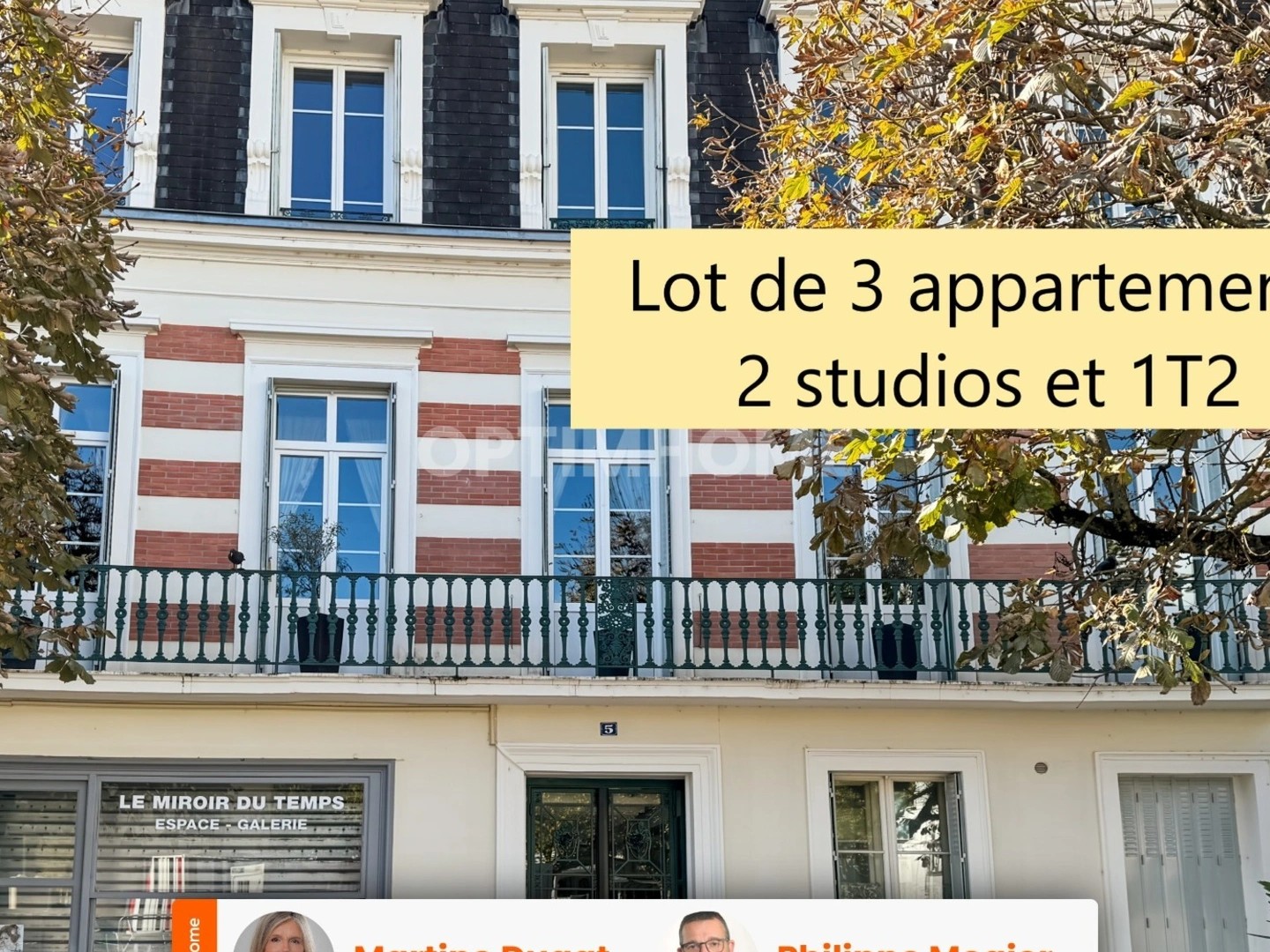 Pour investisseurs, lot de 3 appartements, location courte durée, coeur de ville de VICHY (03)