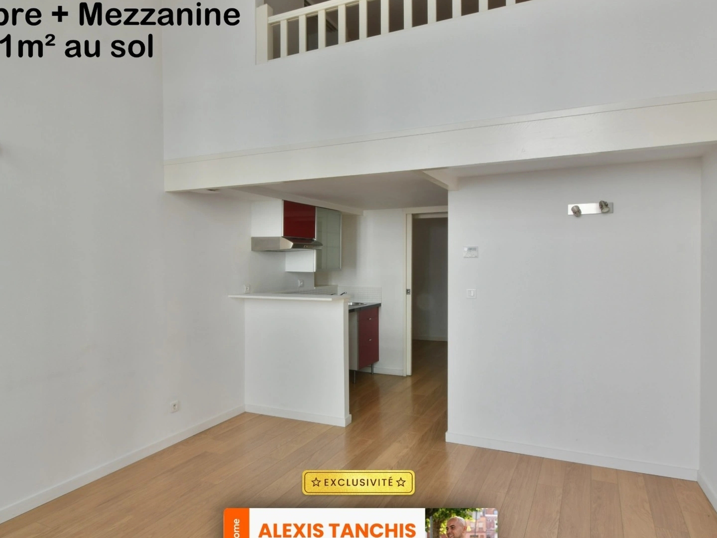 T2 Bis optimisé avec mezzanine (HSP 1,60 m) - République / Solférino