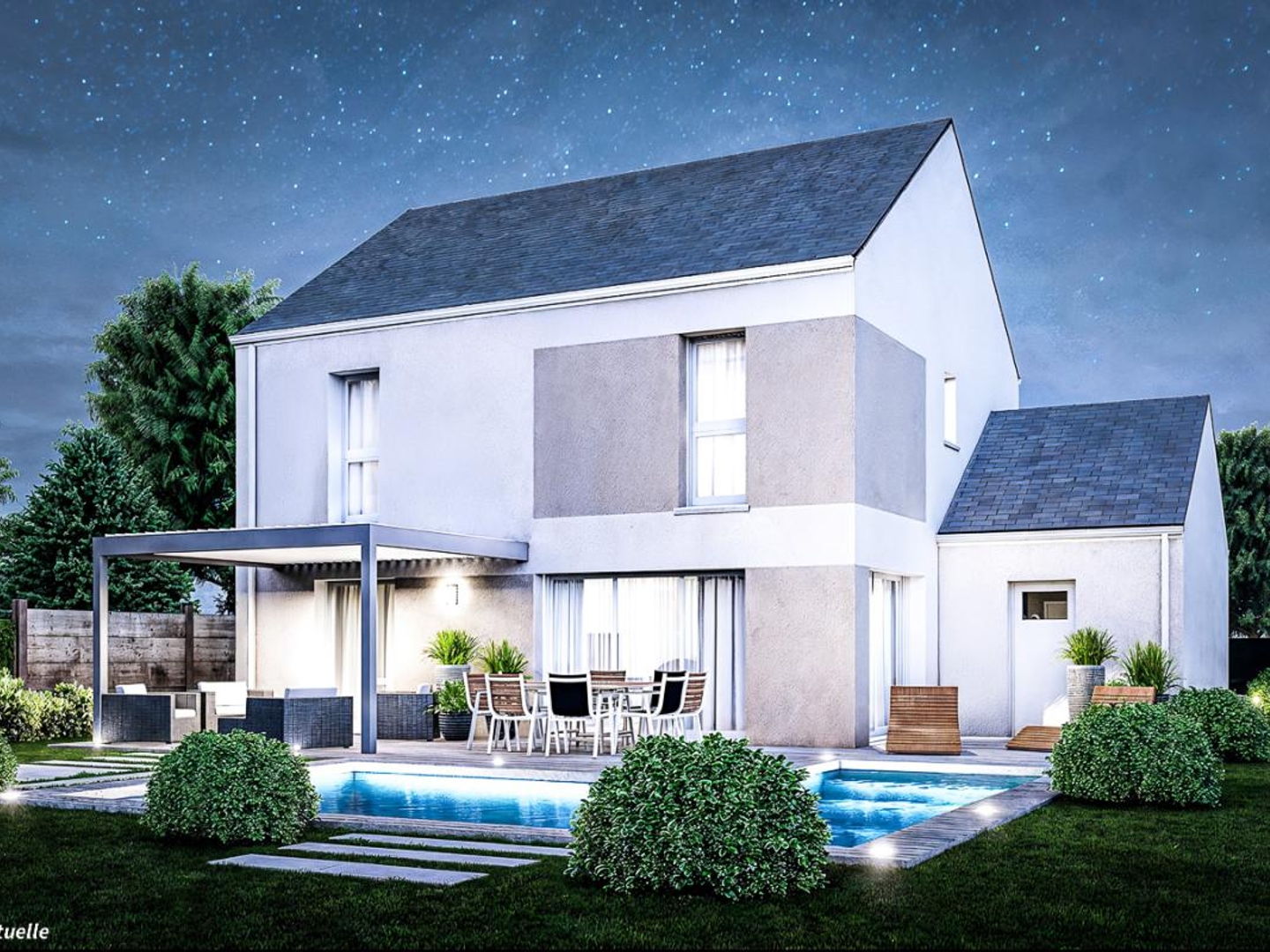 Terrain + maison 126 m²