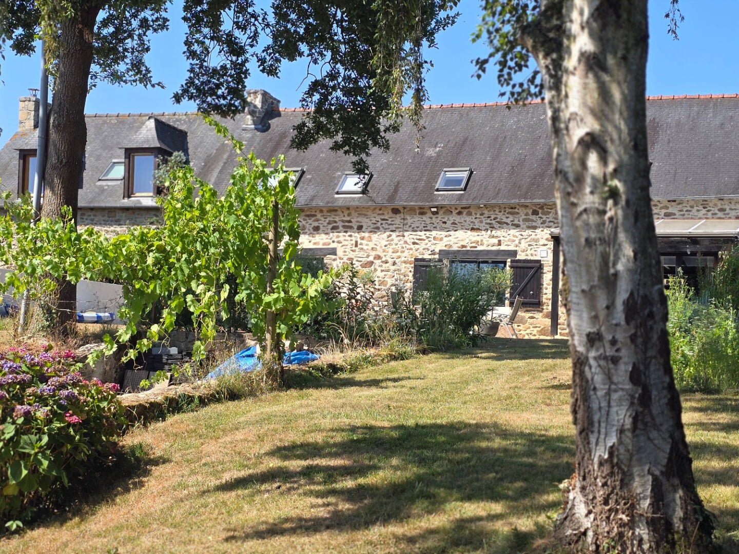 PLEDELIAC - au bord de la VAllée de l'Arguenon - Longère 4 chambres - soignée - beau jardin - en zone naturelle protégée au bord de la rivière
