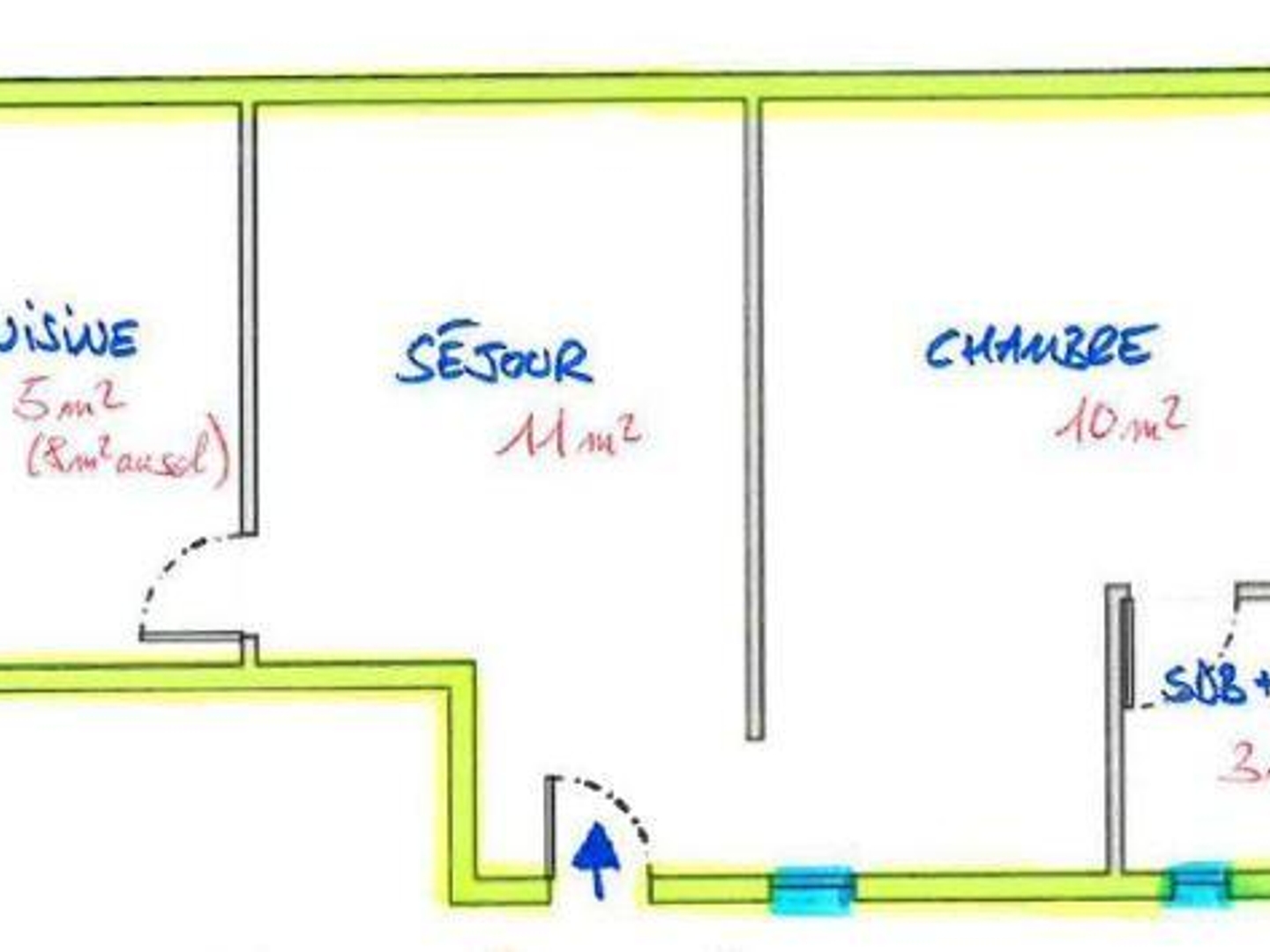 Vends appartement - 31.99 m² - 2 pièces - Paris 8E Arrondissement