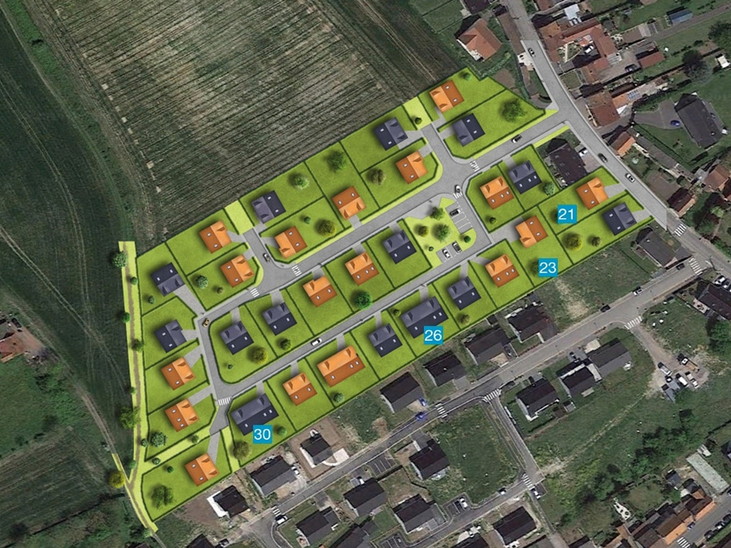 Terrain en individuel