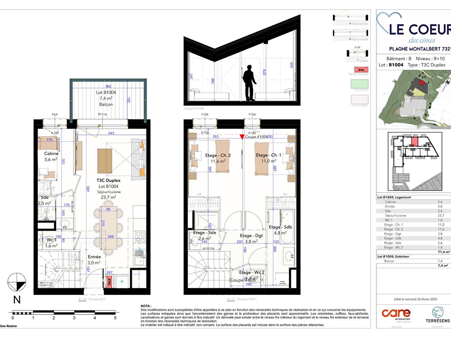 Appartement 3 pièces 72 m²