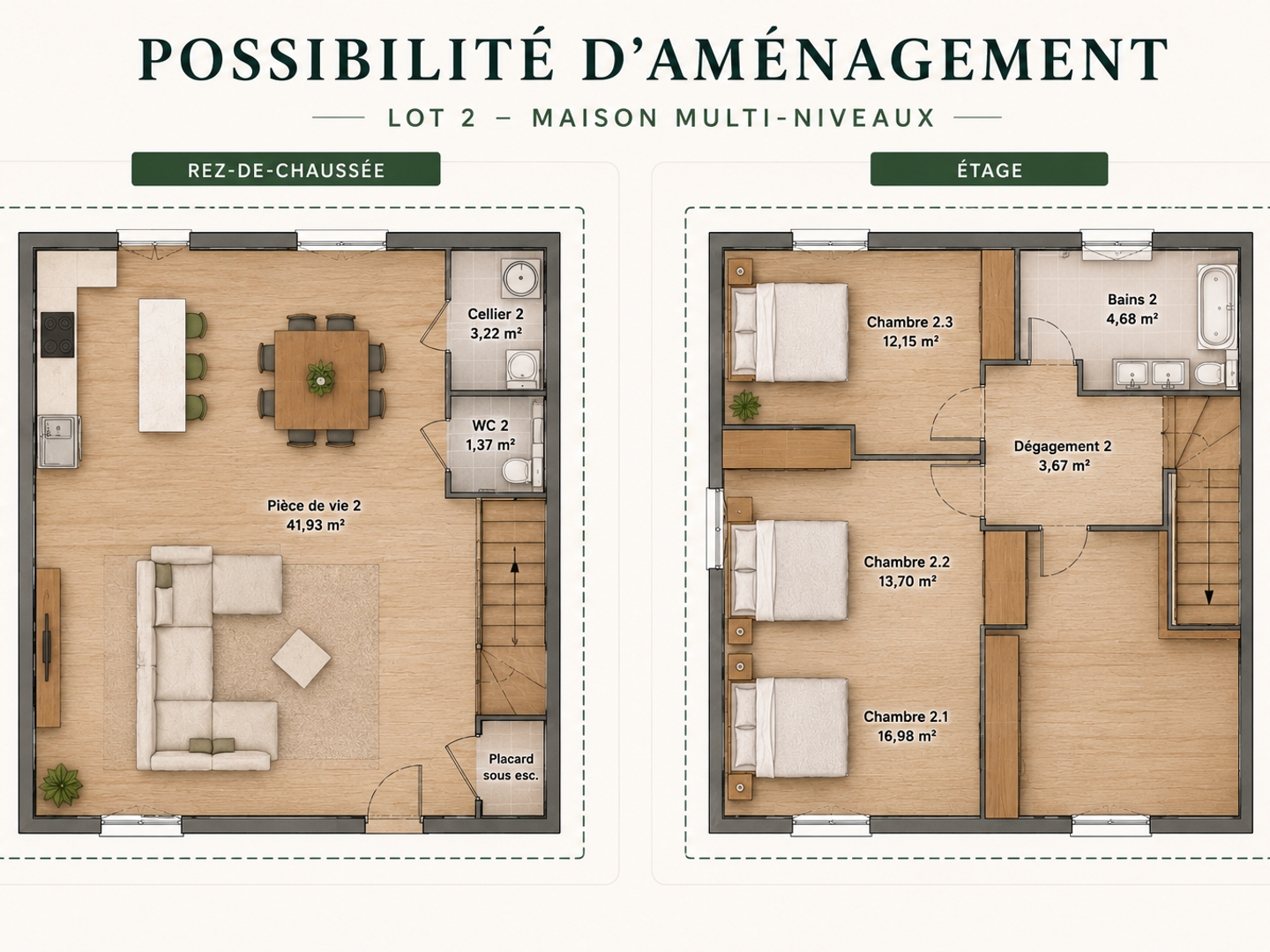 Maison à vendre - 4 pièces - 89m2 - Colombier-Saugnieu (69124)