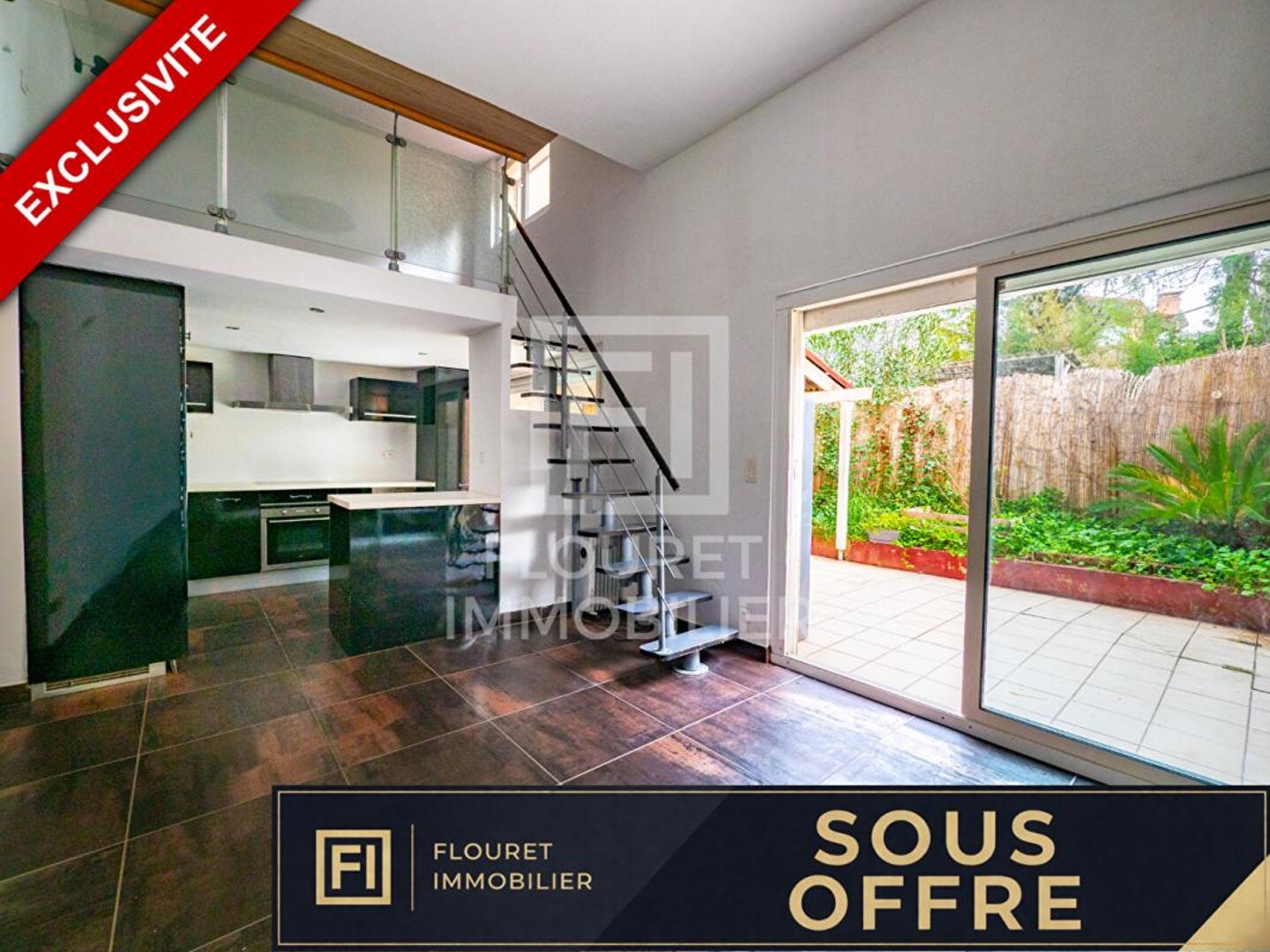 Appartement 2 chambres en rez-de-jardin sécurisé avec grande terrasse