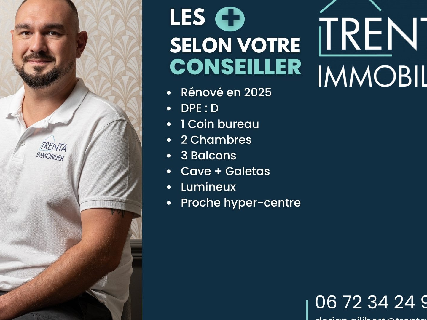 Appartement à vendre - 3 pièces - 79m2 - Voiron (38500)
