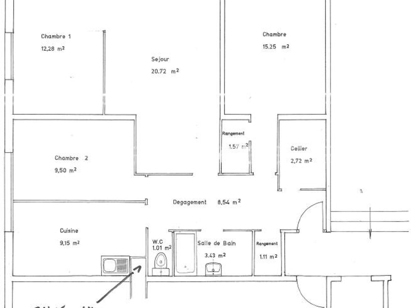 Appartement 5 pièces 85 m²