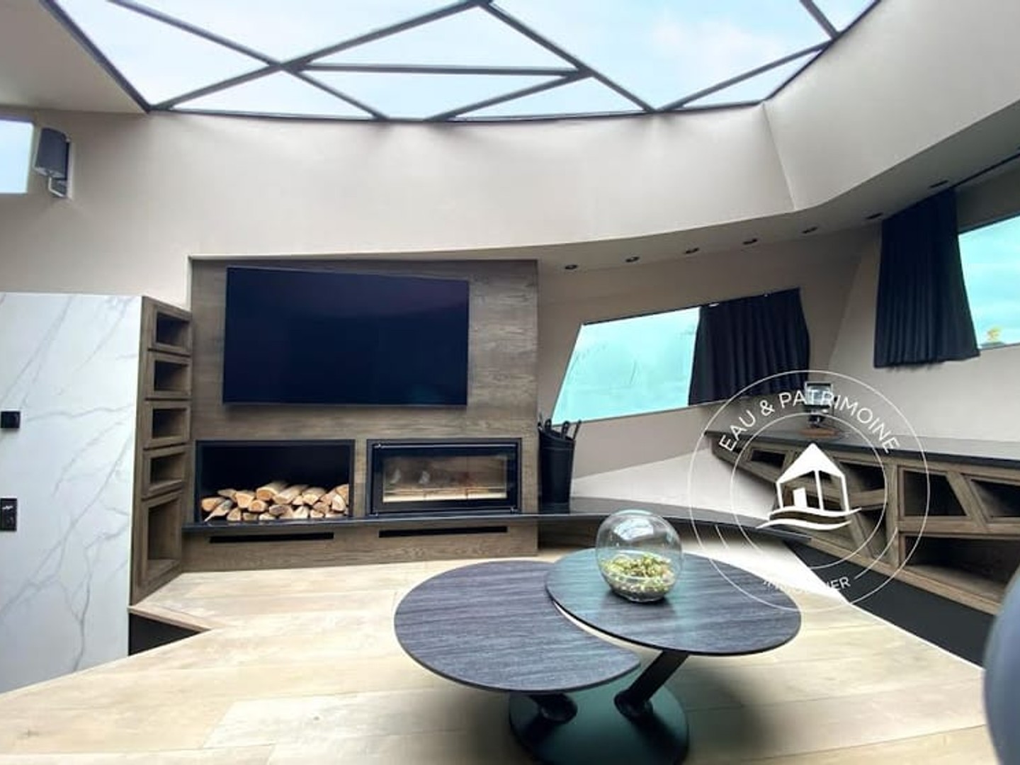 Péniche 4 pièces 100 m²