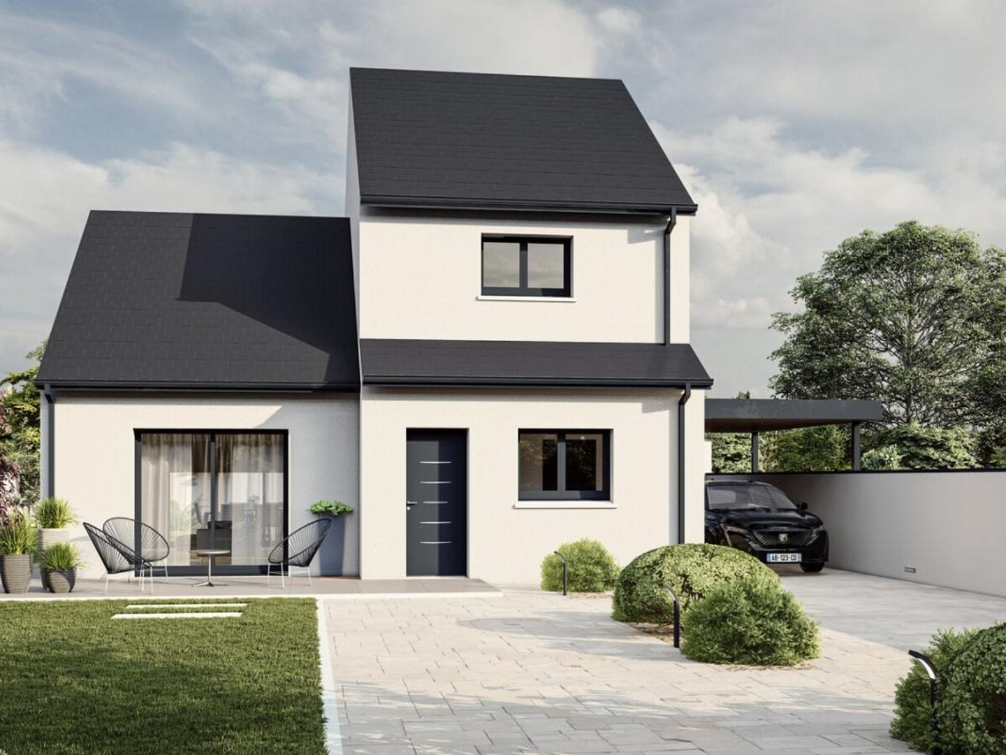 Terrain + maison 98 m²