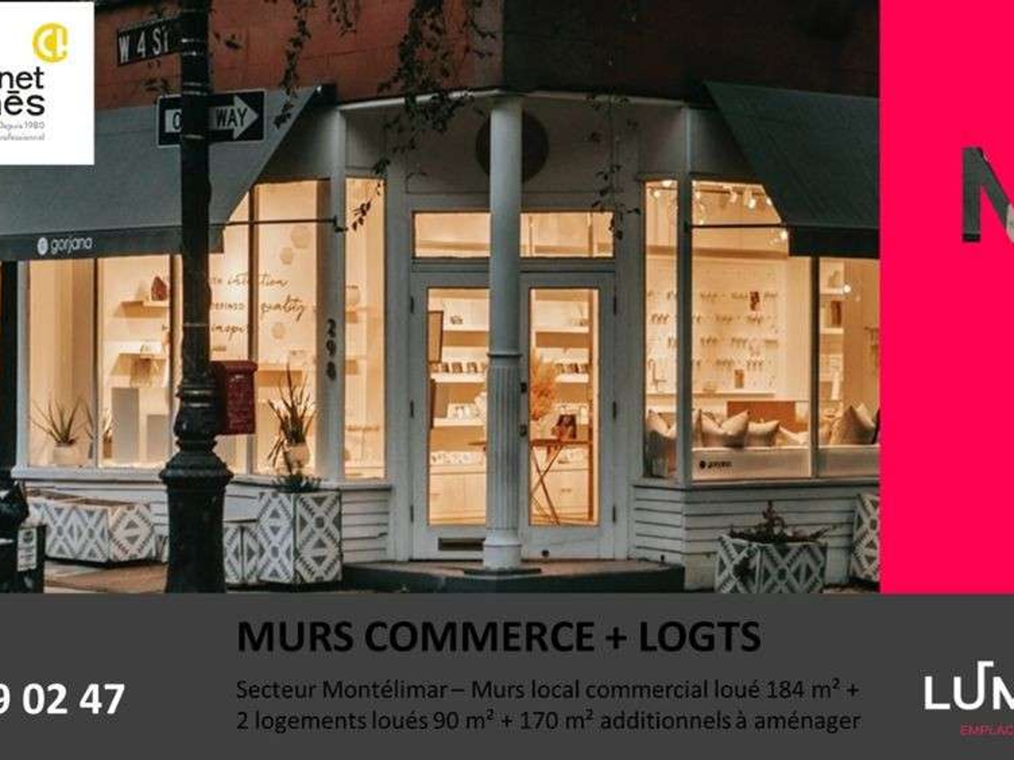 Vente murs commerce + logements 444m² à Montélimar