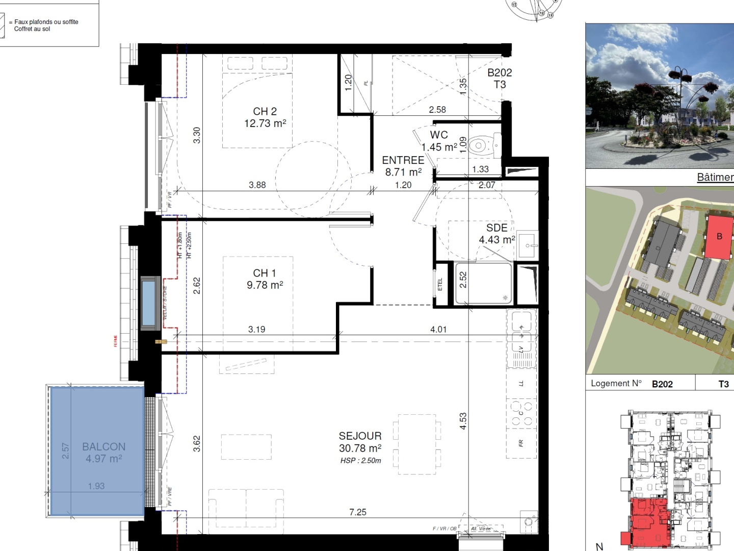 Appartement à vendre - 3 pièces - 68m2 - Saint-Aubin-Sur-Mer (14750)