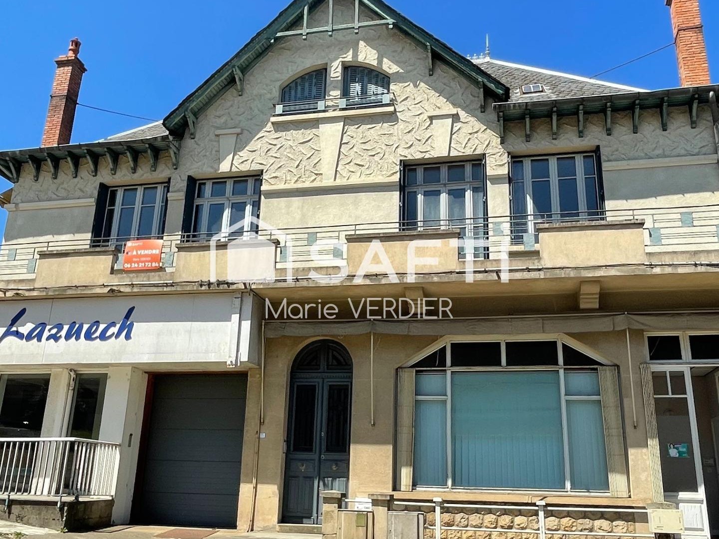 Immeuble avec 2 locaux commerciaux, un T5-T6 et un studio