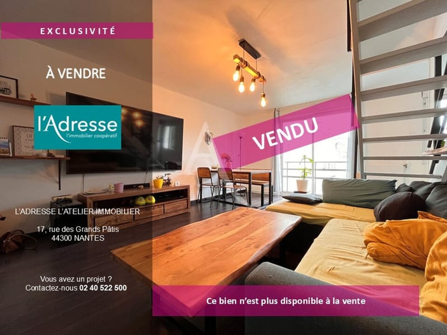 Appartement 3 pièces 64 m²