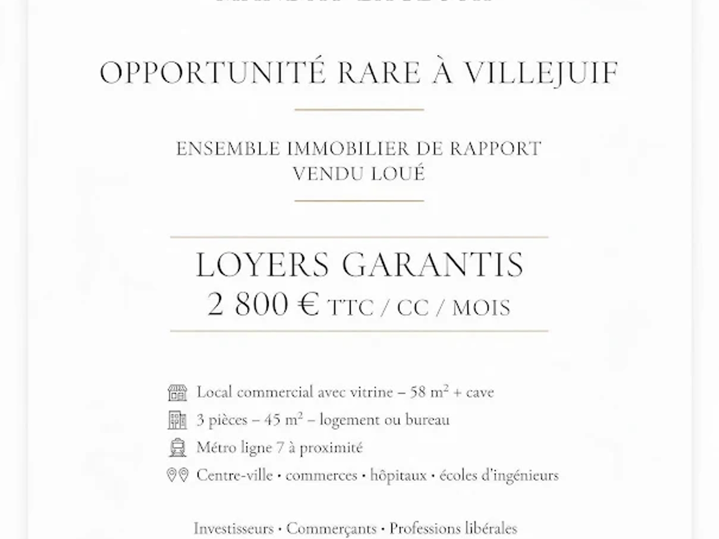 Immeuble 6 pièces 103 m²