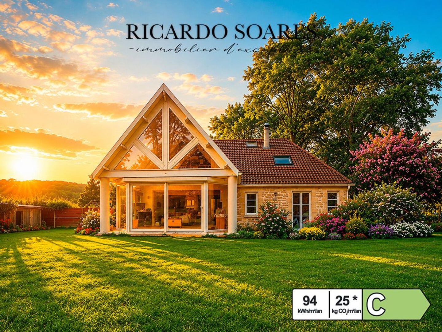 60940 ANGICOURT - MAISON D'ARCHITECTE 180 m² / GRAND SÉJOUR / 5 CHAMBRES / SOUS-SOL TOTAL / TERRAIN ARBORÉ 15 000 m²