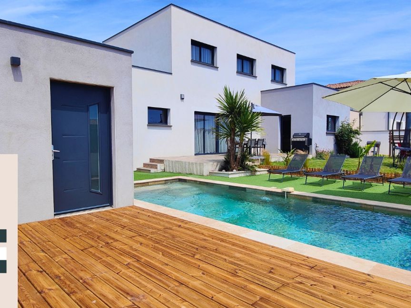 Villa contemporaine 5 pièces avec piscine à vendre à Manduel