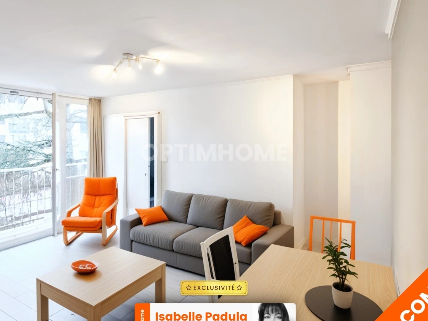 SAINT PRIEST Centre (69) à vendre Appartement T4 rénové, 3 chambres