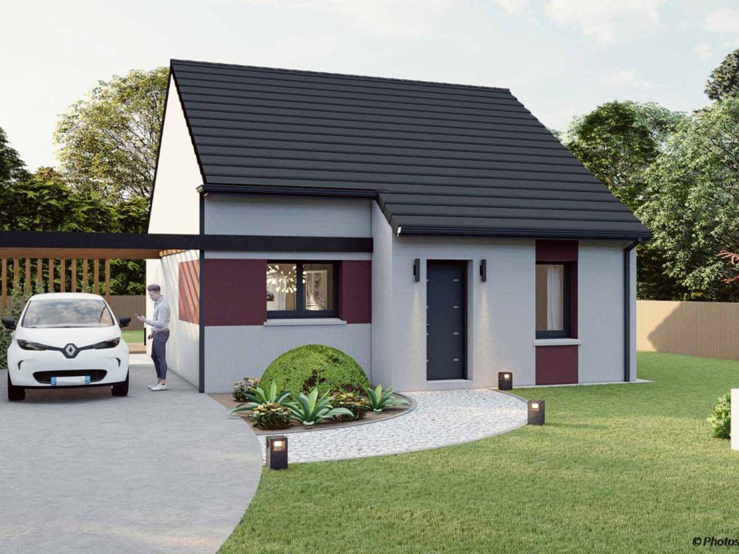 Terrain + maison 64 m²