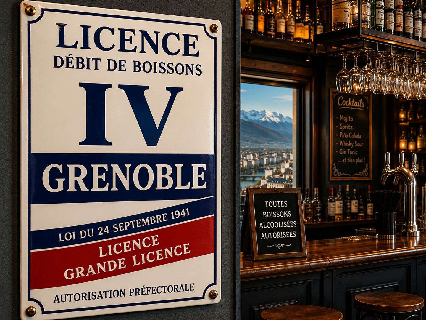 AV licence 4 Grenoble intra muros transférable