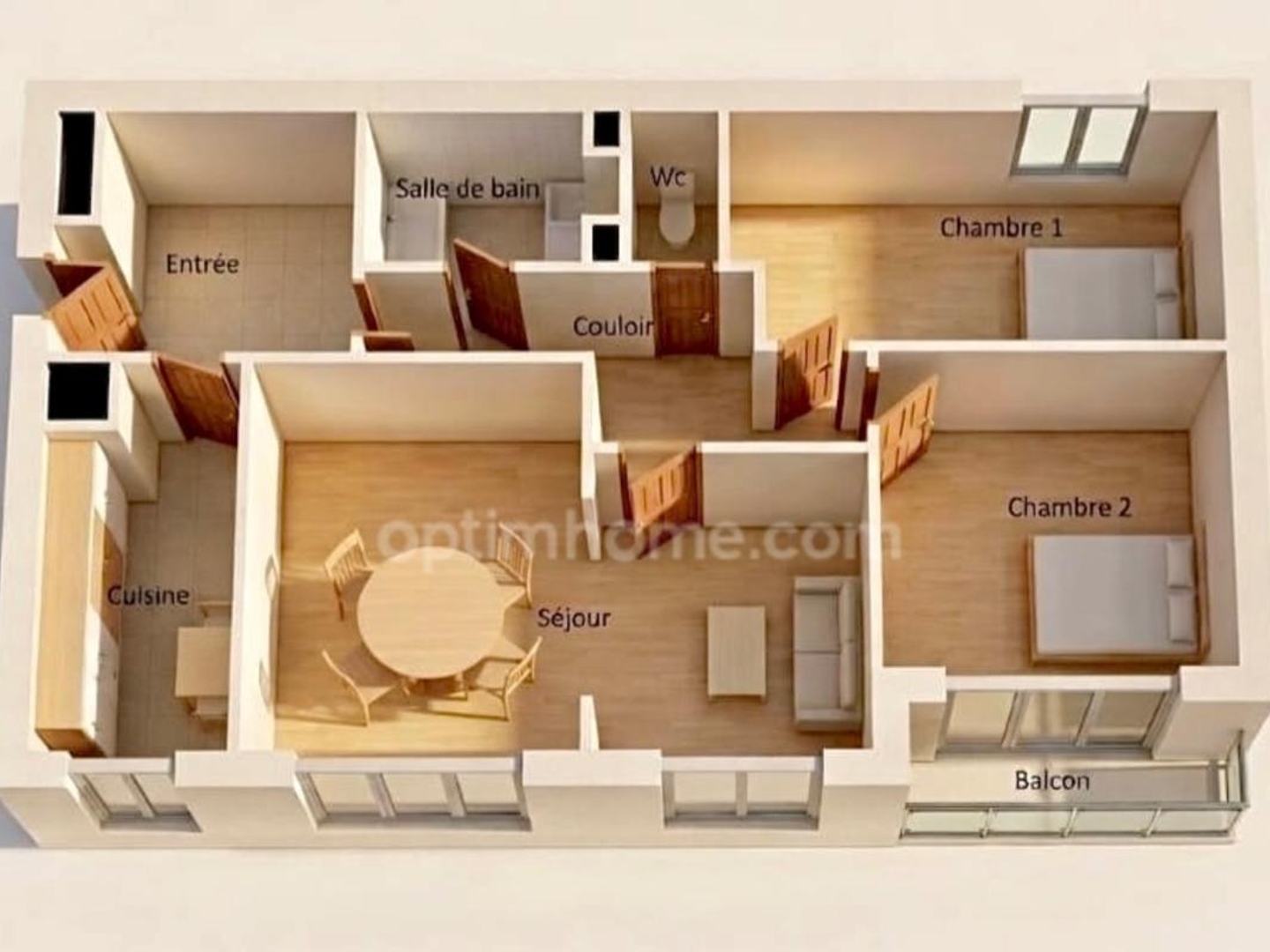 Appartement à vendre - 4 pièces - 79m2 - Le Plessis-Bouchard (95130)