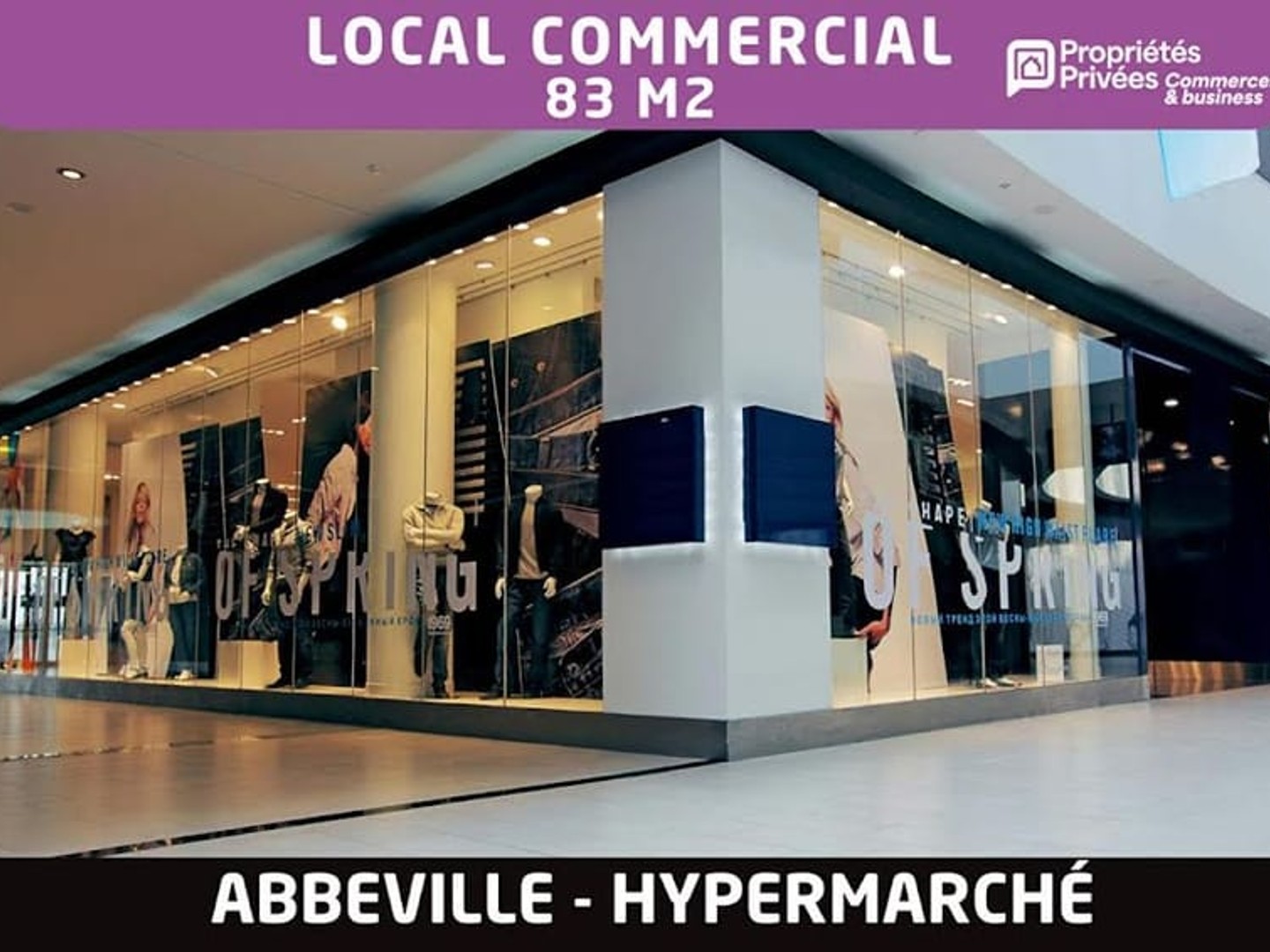 Commerce 1 pièce 83 m²