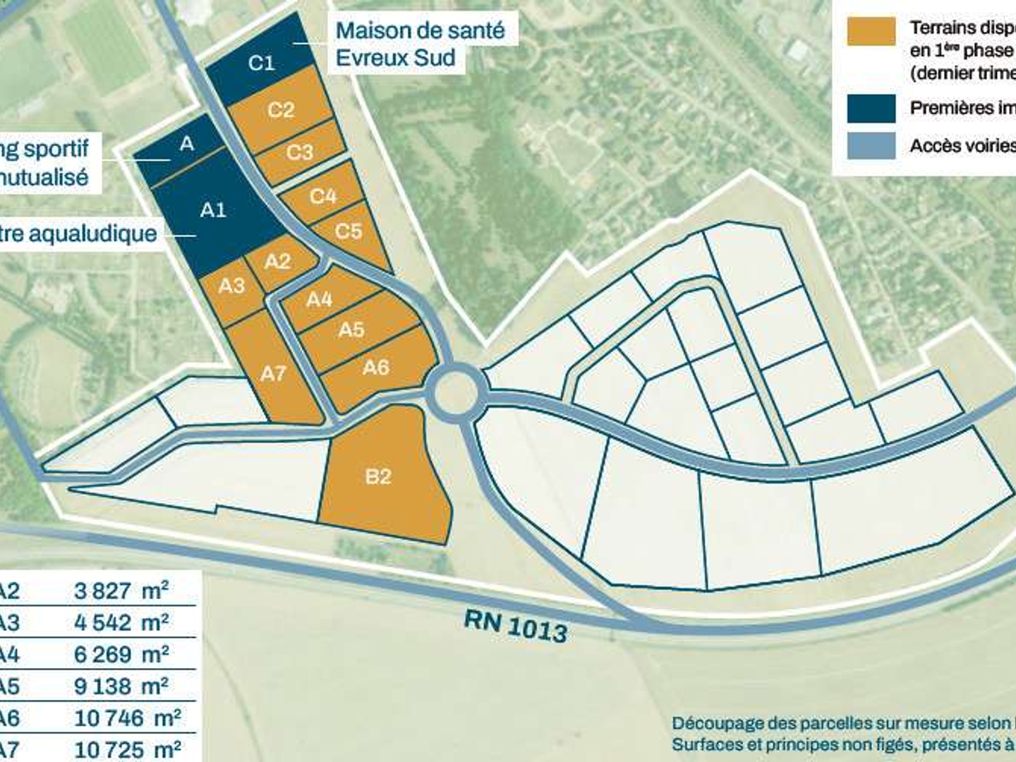 AV terrains industriels de 3 827 à 23 325m² Evreux