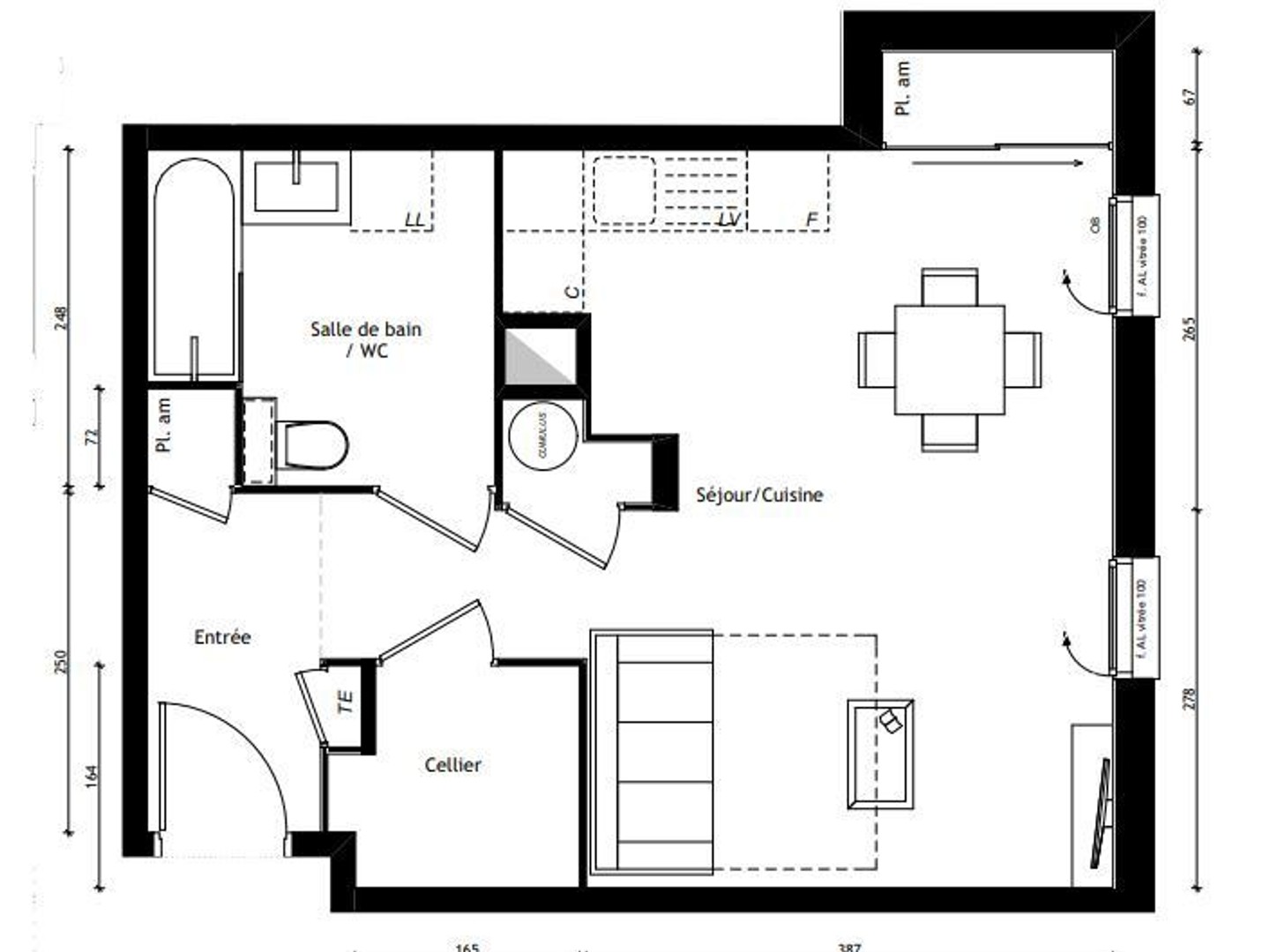 Appartement à vendre - 1 pièce - 41m2 - Lyon 5e (69005)