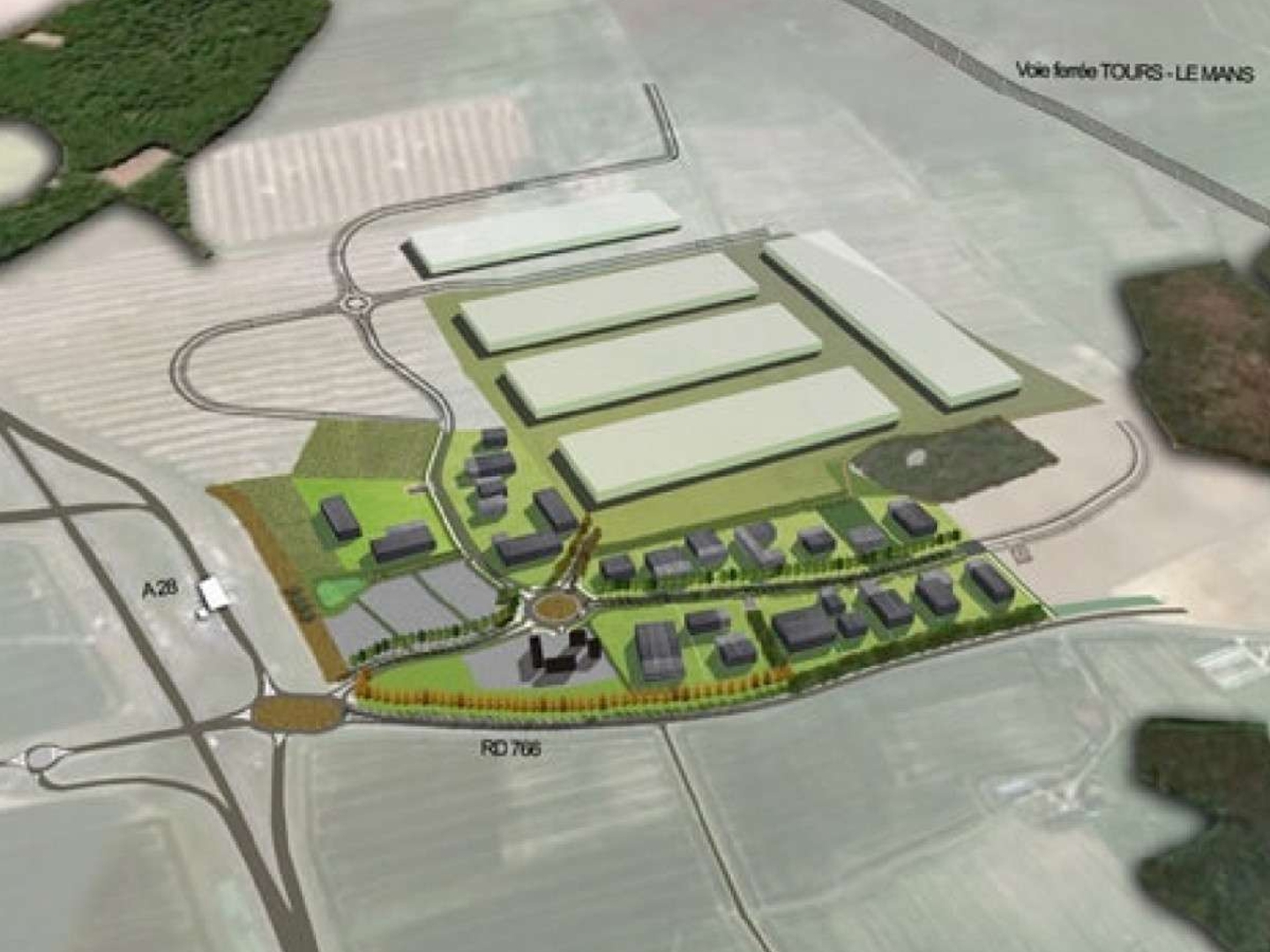 À vendre 32 ha de terrains industriels à Neuillé
