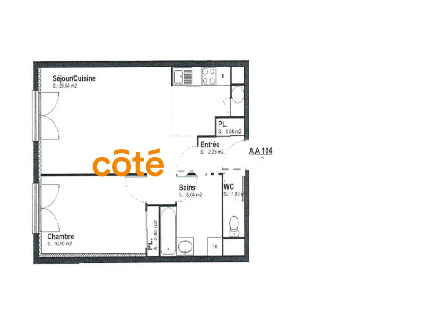 Appartement à vendre - 2 pièces - 49m2 - Coutances (50200)