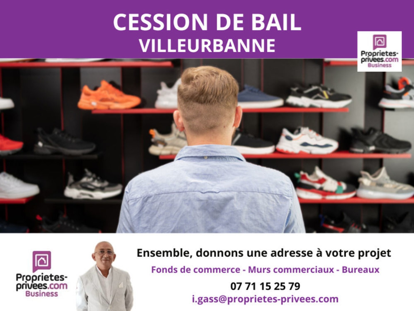 69100 VILLEURBANNE - Cession de bail Grand Clément Villeurbanne emplacement stratégique