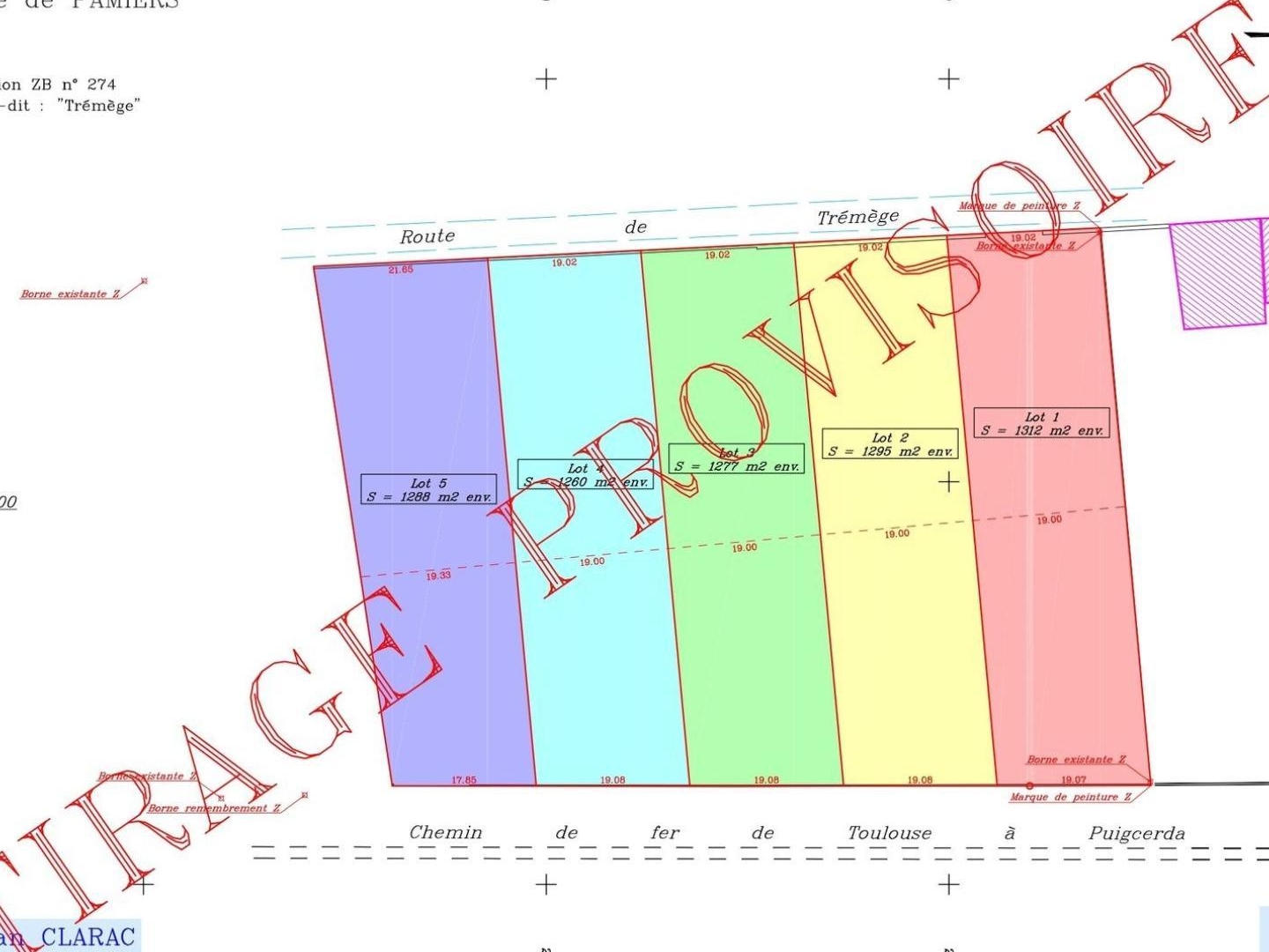 Terrain à vendre - 1260m2 - Pamiers (09100)